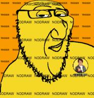 closed_mouth glasses hammer_editor nodraw smile smug source_engine soyjak stubble text variant:smugjak // 518x537 // 65.0KB