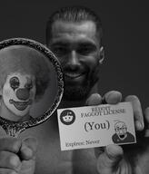 (you) antenna clothes clown gigachad glasses holding_object mirror reddit snoo soyjak stubble variant:el_perro_rabioso // 873x1024 // 96.3KB