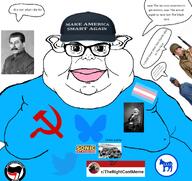 antifa bluesky communism democrat democratic_party joseph_stalin karl_marx leftist make_america_smart_again rtherightcantmeme sonic_the_hedgehog subvariant:branigger tranny twitter union united_states variant:brandon white_background wwii wypipo // 1675x1583 // 894.6KB