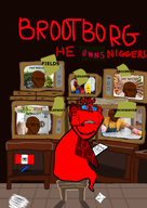 angry black_skin broot broot_(cyborg) broot_domme_league broot_is_an_aryan brootskype chair cleaner clenched_teeth cyborg dark_background field glasses groceries janny laundry leaf list monitor nigger nightstand note red_skin security sheet sitting slave slave_owner stubble table tv_(4chan) variant:impish_soyak_ears variant:soyak // 1000x1408 // 515.9KB