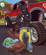 air_jordans black_skin brown_skin car chain clothes eyebrows female g-wagon hand labubu looking_at_you money nigger nose pitbull shoe subvariant:female_cobson subvariant:hunky_twink_sex_machine tattoos thick_thighs variant:cobson variant:soyak watermark // 944x1136 // 2.3MB