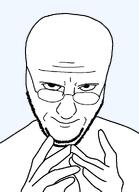 aliased glasses hand looking_at_you soyjak stubble template transparent_background variant:eviljak // 700x967 // 18.3KB