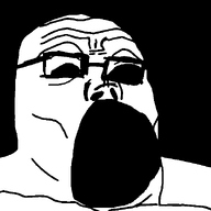 bald black_eyes creepy distorted glasses horror nose open_mouth scary soulless stubble variant:tony_soprano_soyjak // 600x600 // 4.7KB