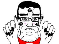 bbc blush chudcel glasses hair national_socialism nigger queen_of_spades spade subvariant:chudjak_front variant:chudjak white_background // 800x600 // 44.4KB