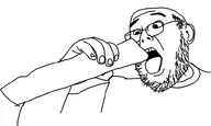 bald ear eating food glasses mouth_open nuvariant stubble takis thecrazygorilla tongue_out variant:taki_gorilla // 791x473 // 79.5KB