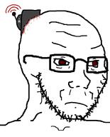 5g angry apple apple_(company) bci beard bearded bmi brain_chip brain_computer_interface brain_implant brain_machine_interface eye eyes forehead_lines frown frowning furious no_ear no_ears nose nostril nostrils radio radio_wave rage red_eyes scar scarring stitch stitches stubble variant:soyak wifi // 644x800 // 33.1KB