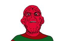 angry bloodshot_eyes clothes glasses red_skin soyjak stubble variant:unknown // 939x672 // 19.7KB