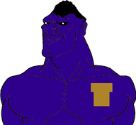 angry badge black_eyes buff creepy distorted evil five_nights_at_freddy's ominous open_mouth purple_guy purple_skin soyjak subvariant:mexibro transparent transparent_background variant:meximutt white_pupils william_afton // 750x687 // 111.2KB