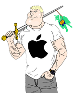 Coal_made_by_goyim ack android antennas apple aryan aryan_chad award badge chad coal dot_eyes green_skin hanging iphone logo mexiaryan poorly_drawn sword variant:bernd variant:meximutt white_eyes // 2518x3176 // 1.3MB