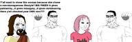 bible christianity jesus pharisee subvariant:muscular_chud variant:chudjak wojak // 2346x741 // 457.2KB