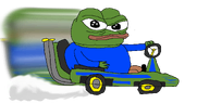 amphibian animal blue_shirt car closed_mouth clothes frog go_kart green_skin lips nas nas:pepe pepe pepe_the_frog steering_wheel subnas:apu transparent_background wheel // 2065x1026 // 394.9KB