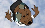 arm black_skin body chain clothes cloud eyes falling glasses hand hat nigger open_mouth sky soyjak stubble tyler_baudelaire tyler_the_creator ushanka variant:fisheyejak // 1024x640 // 377.2KB