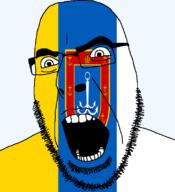 anchor angry country flag flag:odesa_oblast glasses hair looking_to_the_left oblast odesa_oblast open_mouth plant soyjak stubble teeth thick_eyebrows ukraine variant:cobson wheat // 721x789 // 51.3KB