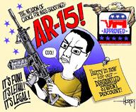 ar-15 gun republican speech_bubble text variant:chudjak // 2018x1662 // 653.1KB