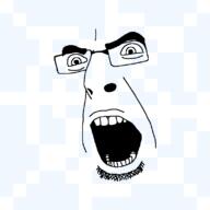 cobweb face_only glasses minecraft open_mouth stubble texture variant:cobson video_game // 800x800 // 13.8KB