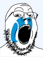 flag flag:nagasaki_todofuken glasses hair japan nagasaki_todofuken open_mouth soyjak stubble teeth todofuken transparent_background variant:gapejak // 600x800 // 38.7KB