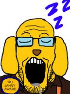 Soybooru_admin award sleeping soybooru_janny variant:markiplier_soyjak zzz // 600x800 // 70.8KB
