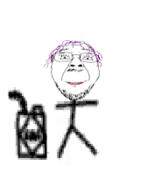 ack animated arm burning ext=gif fire gasoline glasses hair hand holding_object lighter open_mouth purple_hair stubble tongue tranny variant:bernd // 176x220 // 146.8KB