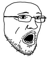 glasses open_mouth soyjak stubble variant:unknown // 380x460 // 19.6KB