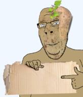 carboard fact food glasses growing pointing potato sign smile subvariant:nucob tan template text trim truth variant:cobson // 700x818 // 485.7KB