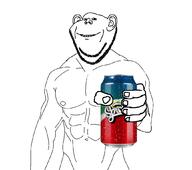 arm buff can ear giving glasses hand holding_object holding_sproke smile soyjak sproke stubble variant:impish_soyak_ears // 1056x937 // 153.9KB