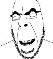 ai_but_not_completely_ai_doe ai_voice animated eyebrows eyelids glasses laughing meta:ai_generated meta:not_a_fucking_duplicate music nose open_mouth stubble teeth variant:cobson video white_background white_skin