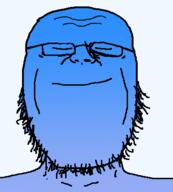 calm closed_eyes closed_mouth glasses soyjak stubble variant:strasser // 377x419 // 6.5KB