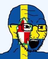 british flag flag:pembrokeshire flower glasses hair looking_to_the_right open_mouth pembrokeshire plant soyjak stubble teeth united_kingdom variant:soyak wales // 644x800 // 67.5KB