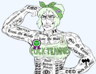 1936 1988 award badge chud crystal_cafe female moid muscles oldfag pink_pill subvariant:perceptive_chud suffragette tattoo terf tmd trannie ttd valerie_solanas variant:chudjak // 1784x1376 // 235.3KB