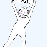 beard blush ear glasses happy red_eyes speech_bubble variant:alicia // 1000x1000 // 144.8KB