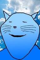 animal blue_eyes calm cat cat_ear closed_eyes closed_mouth cloud ear light_blue_i_dont_know_how_its_called_in_english meta:tagme nose paint.net smile subvariant:impish_meowjak trend:calm variant:impish_soyak_ears whisker // 408x612 // 200.2KB