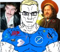 GNULinux arch_linux artix_linux chad clothes free_software_foundation gentoo gimp gnu gplv3 muscles parabola richard_stallman systemd terry_davis tshirt variant:chudjak vein x11 x_window_manager xorg xwin // 1059x929 // 723.2KB