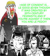 3soyjaks age_of_consent angry arm baby badge balding black_and_white blood breasts building clothes deformed distorted ear family femjak glasses greentext hair hand hat house irl_background makeup medal mustache nate oldfag pipe plant seething smile smoking soyjak subvariant:feralrage subvariant:jacobson subvariant:wholesome_soyjak suit text tree united_states variant:a24_slowburn_soyjak variant:feraljak variant:gapejak variant:protestantjak wasp window // 2618x2955 // 1.3MB