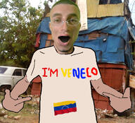 arm ear glasses hair hand i_am irl irl_background irl_soy open_mouth pointing shaved variant:shirtjak venezuela // 618x559 // 407.2KB