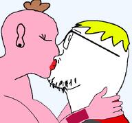 ftm heteronormativity kiss lips nate pink_skin pooner soyboy soyjak_party subvariant:flarteyejak yellow_hair // 737x688 // 45.4KB