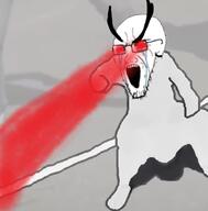 aarons_animals animal cat cat_whips_it crying glasses glowing glowing_eyes irl irl_background large_eyebrows laser open_mouth real soyjak stretched_mouth stubble variant:soyak // 464x472 // 176.5KB