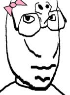 bow brainful distorted glasses soyjak subvariant:rand subvariant:wholesome_soyjak variant:gapejak variant:upsidedownjak // 318x430 // 27.0KB