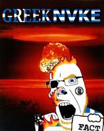 aryan beard blond blue_eyes explosion fact fire flag:greece glasses greece greecearyan greeks holding_object nuclear open_mouth series:countryNVKE tattoo trvthnvke variant:cobson // 1174x1474 // 2.0MB