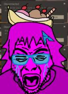 arch_linux banana_split crying female genderbend glasses ice_cream meta:tagme mud_(user) open_mouth pink_hair pink_skin quote_(user) soybooru soytopia stubble sweater variant:rupturejak // 423x582 // 28.5KB
