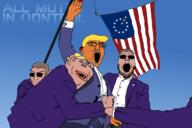 amerimutt blood donald_trump ear hand_up open_mouth qanon soyjak star_(symbol) stubble subvariant:impish_amerimutt teeth united_states variant:chudjak variant:gapejak variant:impish_soyak_ears variant:soyak war white_skin // 2048x1365 // 210.9KB