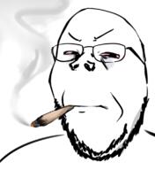 artist:shemmysloota bloodshot_eyes cigarette drawing smoke smoking squinting stare variant:gapejak // 1045x1142 // 299.9KB