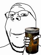 animated bald beard bloxy_cola drinking facing_front forehead_wrinkles glasses roblox soda sound subvariant:gapejak_front subvariant:wholesome_soyjak variant:gapejak video white_skin // 720x960, 7s // 337.3KB
