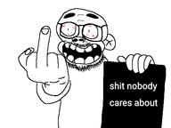 angry bald beard bloodshot_eyes book clothes ear fuck glasses hand meta:not_a_fucking_duplicate open_mouth shitnobodycaresabout smile snca soyjak stubble teeth variant:fuckjak white_background white_skin // 540x405 // 23.8KB