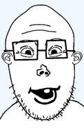 beard ear glasses soyjak stubble variant:vlodson white_skin // 640x1011 // 79.9KB