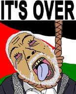 Al_Qassam Gaza_strip ack al_aqsa arab arabs assassination baathism beard bloodshot_eyes brown_skin brown_teeth buttoned_shirt buttons clothes collar collared_shirt crying dead eye_bags eyebrows flag flag:palestine forehead_lines_ forehead_wrinkles freckles free_palestine gaza gray_beard gray_hair grey_beard grey_hair hamas hanging iran islam ismail_haniyeh israel israel_hamas_war israel_vs_palestine its_over jihad jihadist keffiyeh lapel male martyr martyrdom middle_east mole muslims noose nose october_7 palestine palestine_flag palestinian pan_arab rope scarf suit terrorism terrorist text tongue tongue_out unbuttoned_collar variant:bernd white_hair white_shirt yahya_sinwar yellow_teeth // 785x973 // 196.6KB