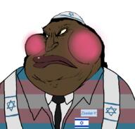 angry black_skin blush blushing brown_skin clothes dark_skin eyelashes fat flag:israel flag:transgender_pride_flag hair happy_merchant israel jewish_nose judaism kike long_hair long_nose makeup necktie nigger nose obese robe suit tranny variant:meximutt yellow_sclera zionism zionist zionist-y_(namefag) // 888x849 // 369.4KB