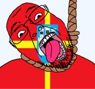 castle country flag flag:zhytomyr_oblast glasses hair hanging oblast open_mouth rope soyjak stubble suicide teeth tongue transparent transparent_background ukraine variant:bernd yellow_teeth zhytomyr_oblast // 768x719 // 46.9KB