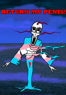 King_Ramses blood cartoon courage_the_cowardly_dog full_body glasses nintendo_gametube open_mouth soyjak stubble text the_j tranny transgender_flag variant:unknown // 670x964 // 125.4KB