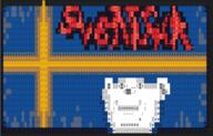 ascii closed_mouth country ear flag smile soyjak stubble sweden swedish_text text variant:impish_soyak_ears // 1309x837 // 108.2KB