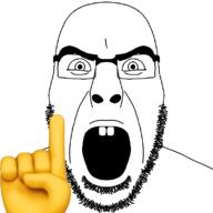 and bottom_left broken_teeth but corner emoticon in pointing_finger variant:cobson with // 800x800 // 89.5KB